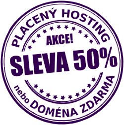 webhosting sleva, domna zdarma